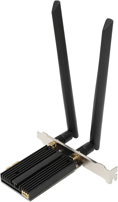 Zunate PCIe WiFi Card AX210 Triple Band Bluetooth 5.2 Dual Antenna Desktop PC