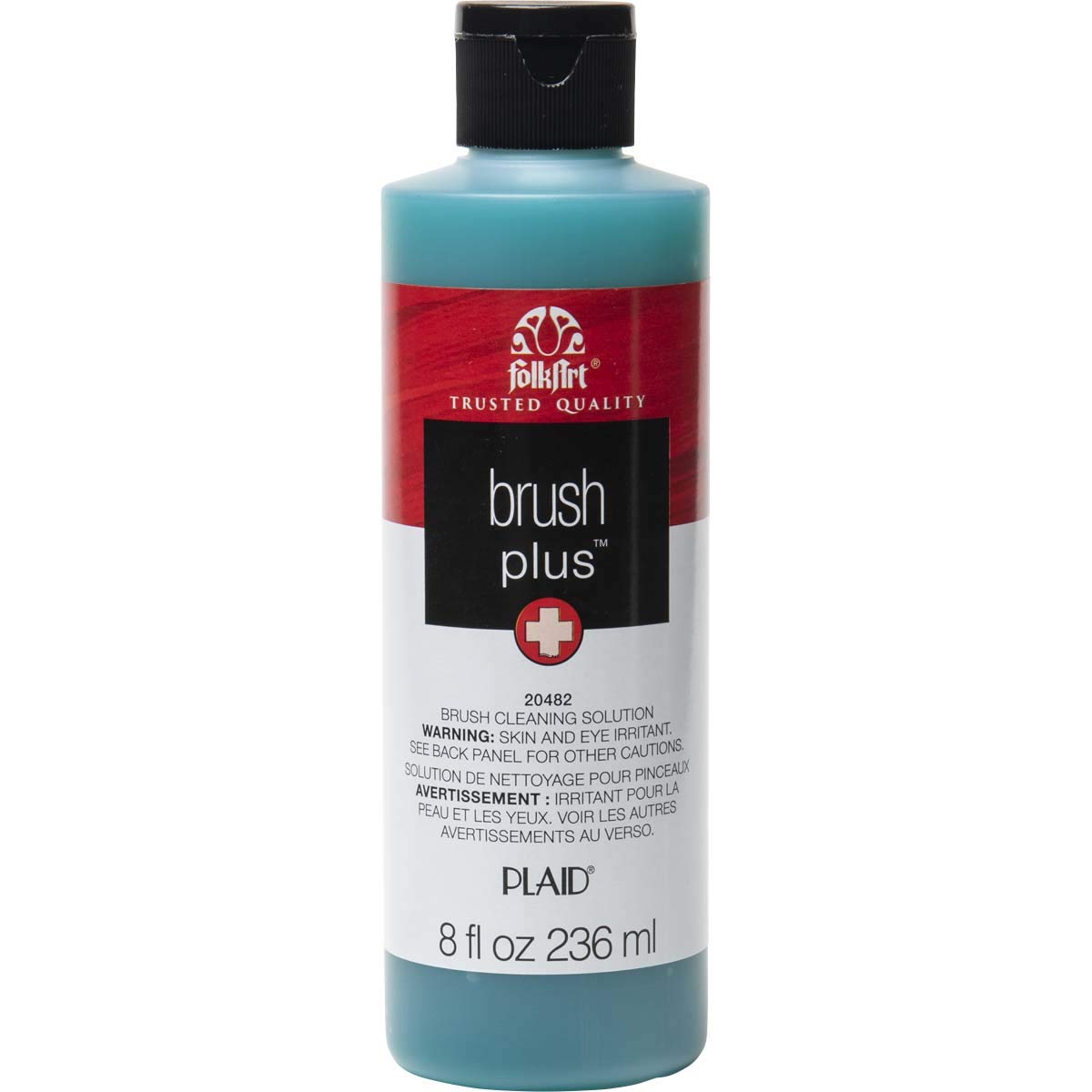 Plaid PE20482 Folk Art Brush Plus Exceptional Brush Cleaner, 8 oz.