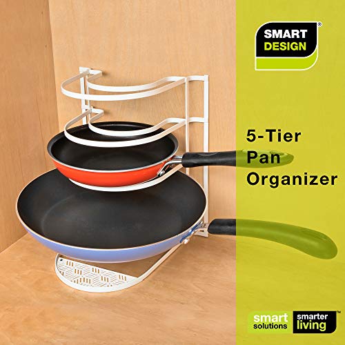 Smart Design Heavy Duty 5Tier Pan Rack Storage Organizer Holds 4
