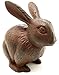 Chalily Lucky Rabbit Figurine Cast Iron Decorative Statue | Great for use as a Paperweight, Doorstop, or Decorative Figurine for Your Garden