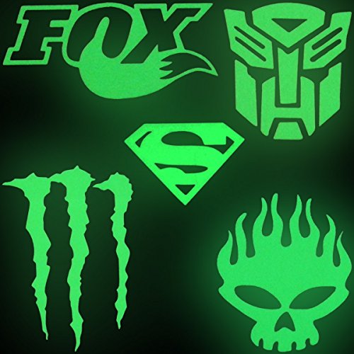 Shells 5PCS Reflective Night Safety Night Glow Sticker for DIY Decorative Bike Motorbike