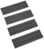 Scotch(R) Heavy-Duty Fasteners, 2 Sets of 1 x 3 Inches, Strips,Black 4-Pack