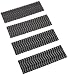 Scotch(R) Heavy-Duty Fasteners, 2 Sets of 1 x 3 Inches, Strips,Black 4-Pack