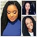 Havana Twist Crochet Hair 6 Packs 18 inch Crochet Braids Senegalese Twist Crochet Braiding Hair(1B)