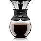 Bodum Pour Over Coffee Maker with Permanent Filter, 1 Liter, 34 Ounce, Black Band