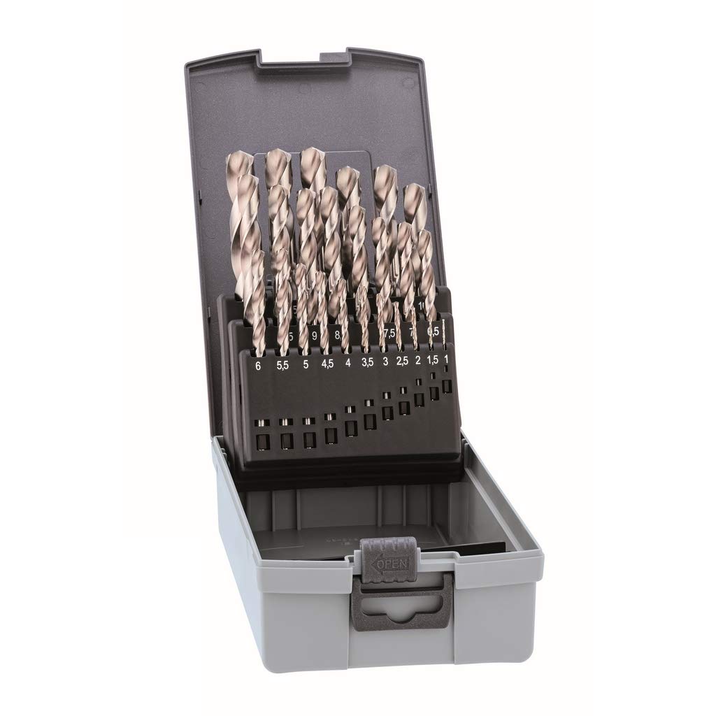 Alpen HSS Pro KP Spiral Drill Bit Set 25 Pieces Diameter 1.0-13.0x0.5 mm