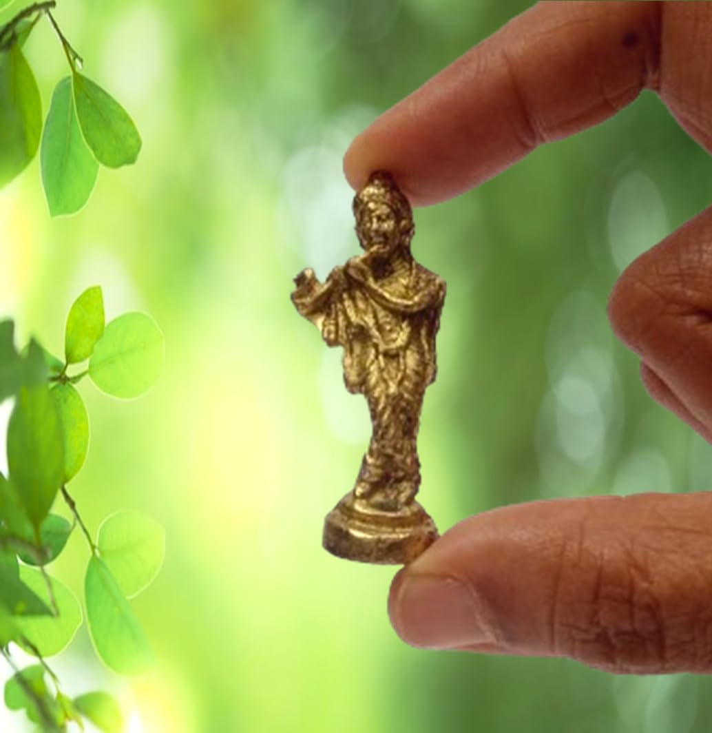 Purpledip Rare Miniature Statue Lord Krishna: Unique Collectible Gift (11168)