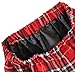 Women`s Elasticated Plaid Pleated Skirt Plus size Costumes(XL, Red white)