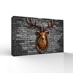 Deer Animal Horn Painting Wall Bedroom Living House