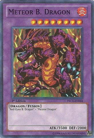 Yu-Gi-Oh! - Meteor B. Dragon (PRC1-EN004) - 2012 Premium Tin - 1st Edition - Super Rare