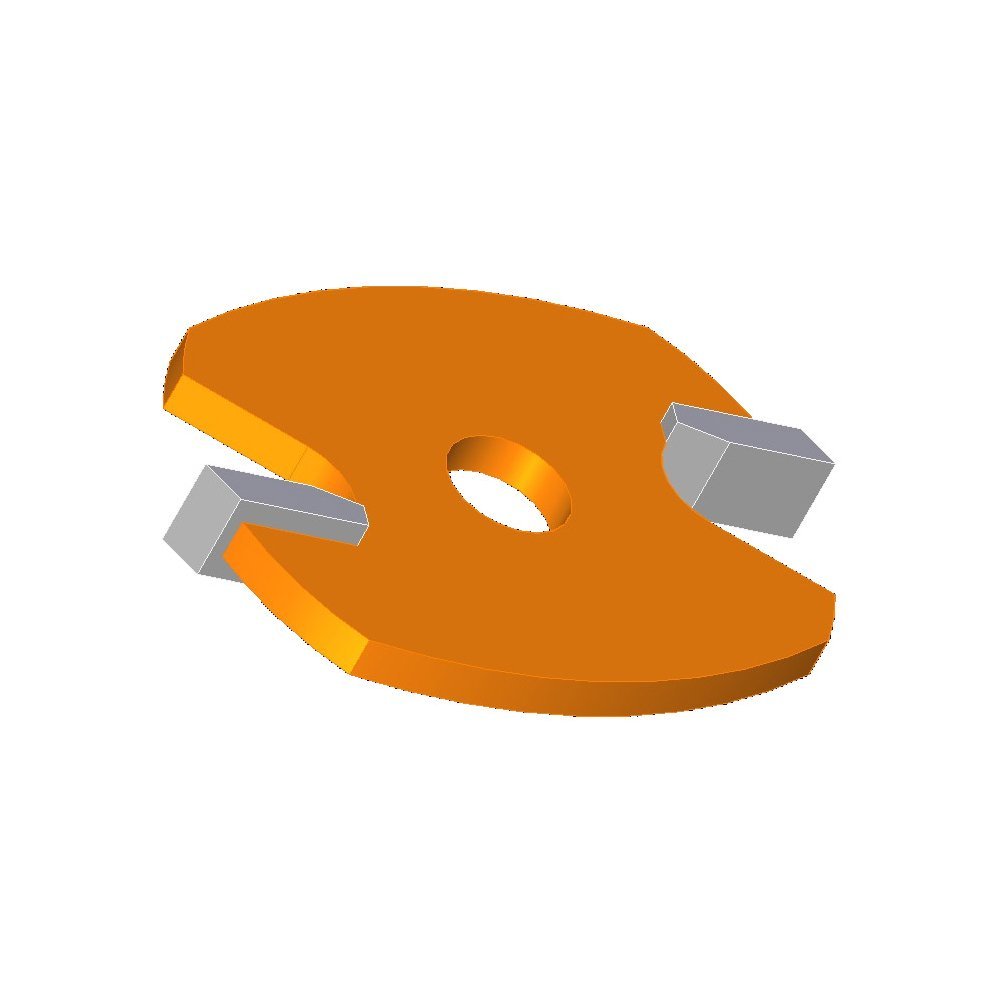 CMT 822.007.11 2-Wing Slot Cutter with 2-1/8-Inch Diameter with 5/16-Inch Bore