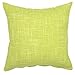 YOUR SMILE Pure Green Square Decorative Throw Pillows Case Cushion Covers Shell Cotton Linen Blend 18 X 18 Inches