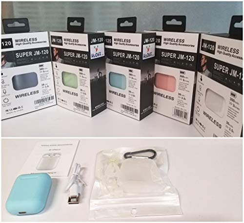 TWS Wireless Earbuds Headsets Bluetooth Headphones in Ear Fast Charging Case 3D Stereo IPX5 Waterproof Auto Pairing for Phone/IOS/Android/PC Optional Color Case Strap -i12 (Earbuds-Pink)