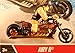 AIRY 8 (Gold & Black) * MOTORCYCLE & RIDER * Hot Wheels 1:64 Scale 2012 Die-Cast Vehicle