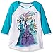 Disney Girls' Big Descendants T-Shirt, White/sea Blue, 10