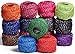 Pack of 15 Pcs 15 Colors Metallic Cotton Crochet Thread Size8 ，Total 655 Yards Knitting Balls Yarn Tatting Doilies Assorted Skeins Lacey Craft Thread