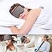 Sleep Mask, VOLUEX Ultra Soft Skin-Friendly Pure Natural Silk Fabric and Cotton Filled Sleeping Eye Mask with Adjustable Strap and Ear Plug for Men,Women and Kids