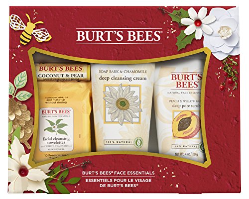 Burt s bees face essentials holiday gift set 4 products in box