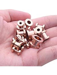 BodyJ4You 36PC Gauges Kit Ear Stretching 14G-00G Surgical Steel Taper Screw Fit Tunnel Plug Jewelry