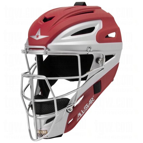 AllStar System 7 Matte Youth Catchers Helmets Sports & Outdoors
