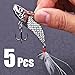 Sougayilang Fishing Spoons Lure, Casting Fishing Lures Blade Baits, Great for Fishing Perch, Crappie, Trout, Bass, Pike, Musky, Walleye, Salmon, Striper and More