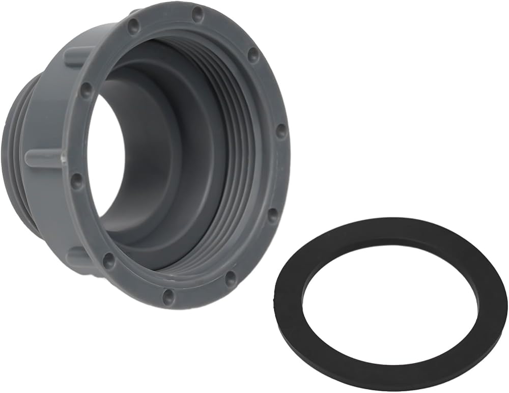 DAZZLEEX Sink Dish Basin Adapter Reducer 57-46mm Gray Plastic Faucet Hose