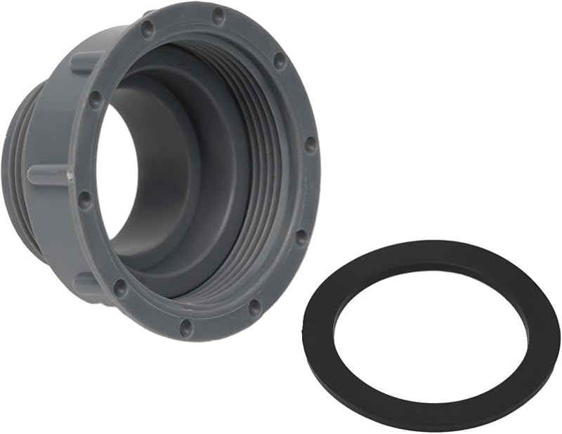 DAZZLEEX Sink Dish Basin Adapter Reducer 57-46mm Gray Plastic Faucet Hose