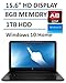 HP 15.6 Inch TouchScreen Laptop Computer (AMD Quad Core A8-7410 CPU up to 2.5GHz, 8GB DDR3 RAM, 1TB HDD, Bluetooth, RJ45, USB 3.0, HDMI, Windows 10 Home, Black) (Certified Refurbished)
