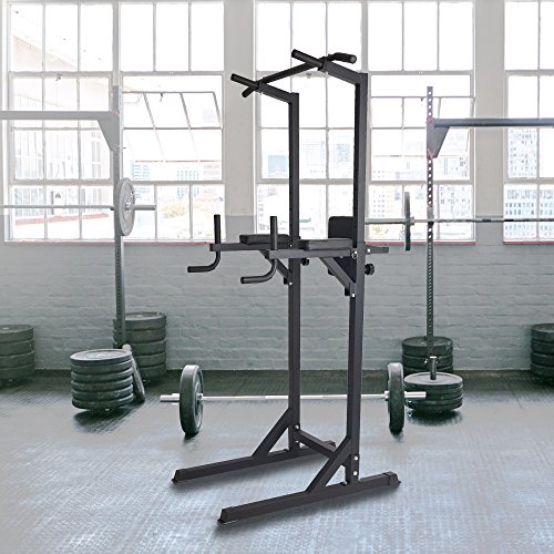 Livebest Heavy Duty Adjustable Power Tower Pull Up Bar Tower Multi