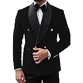 Mens Jacket Paisley Shawl Lapel Double Breasted Blazer Jacket Slim Fit Prom Tuxedo
