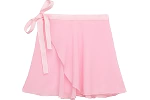 Zando Toddler Ballet Skirts for Girls Dance Adult Ballet Skirt Women Chiffon Wrap Tie with Adjustable Waistband