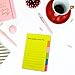 Sticky Notes 4 x 6 Inches,66 Ruled Notes, Assorted Neon Colors, 2 Pads