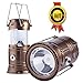 Gright Camping Lantern Flashlights,Collapsible Solar Lanterns Rechargeable LED Lantern Camp Lights Table Lamp for Outdoor, Fishing, Blackou