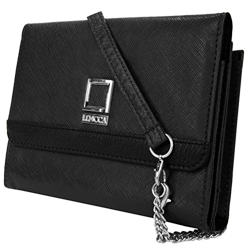 Black Designer Clutch Purse for Google Pixel