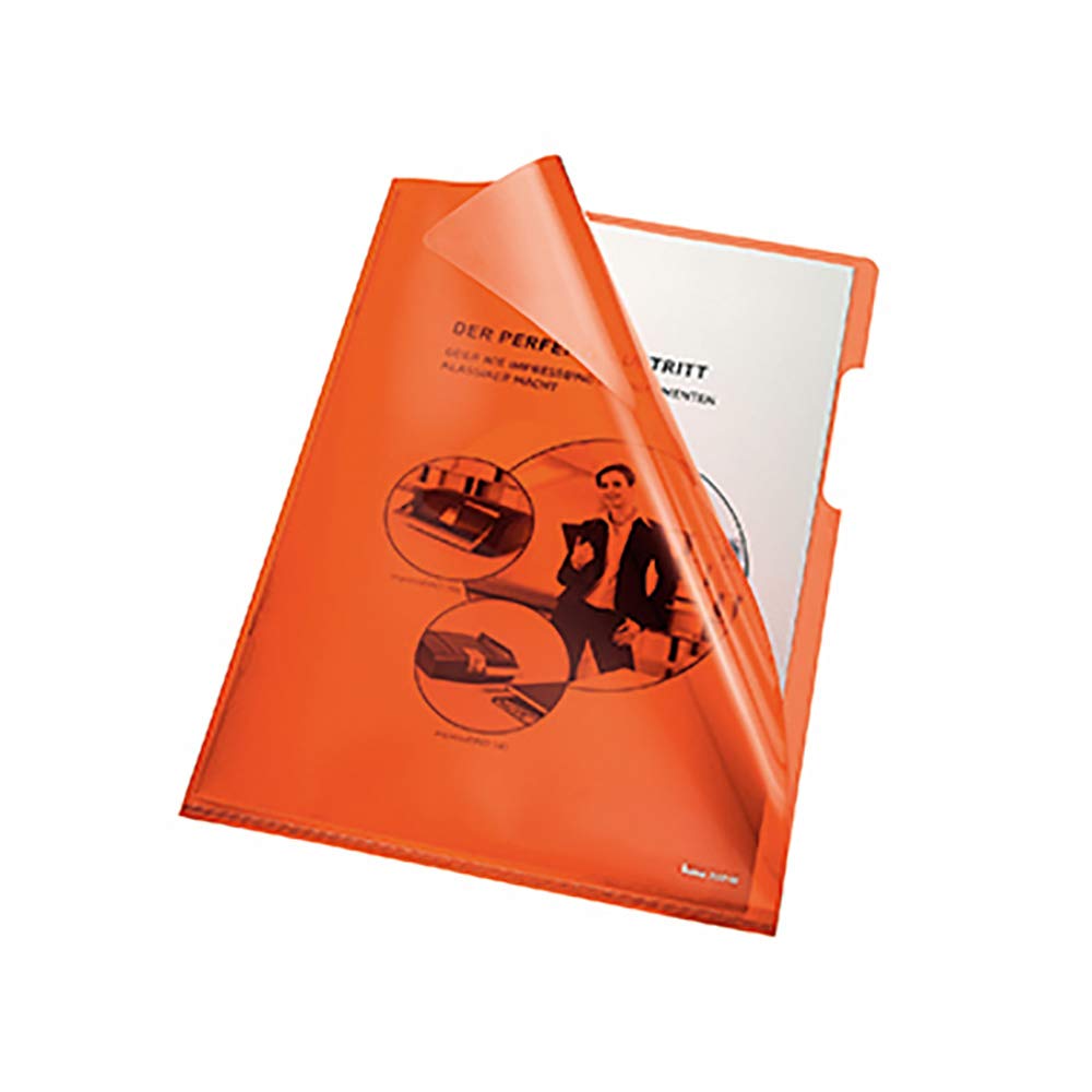 Bene 205000 Document Sleeves A4 150 Micron PVC Pack of 100 Orange