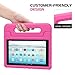 MoKo Case for All-New Amazon Fire HD 10 Tablet (7th Generation, 2017 Release) - Kids Shock Proof Convertible Handle Light Weight Super Protective Stand Cover Case for Fire HD 10.1 Inch Tablet, MAGENTA