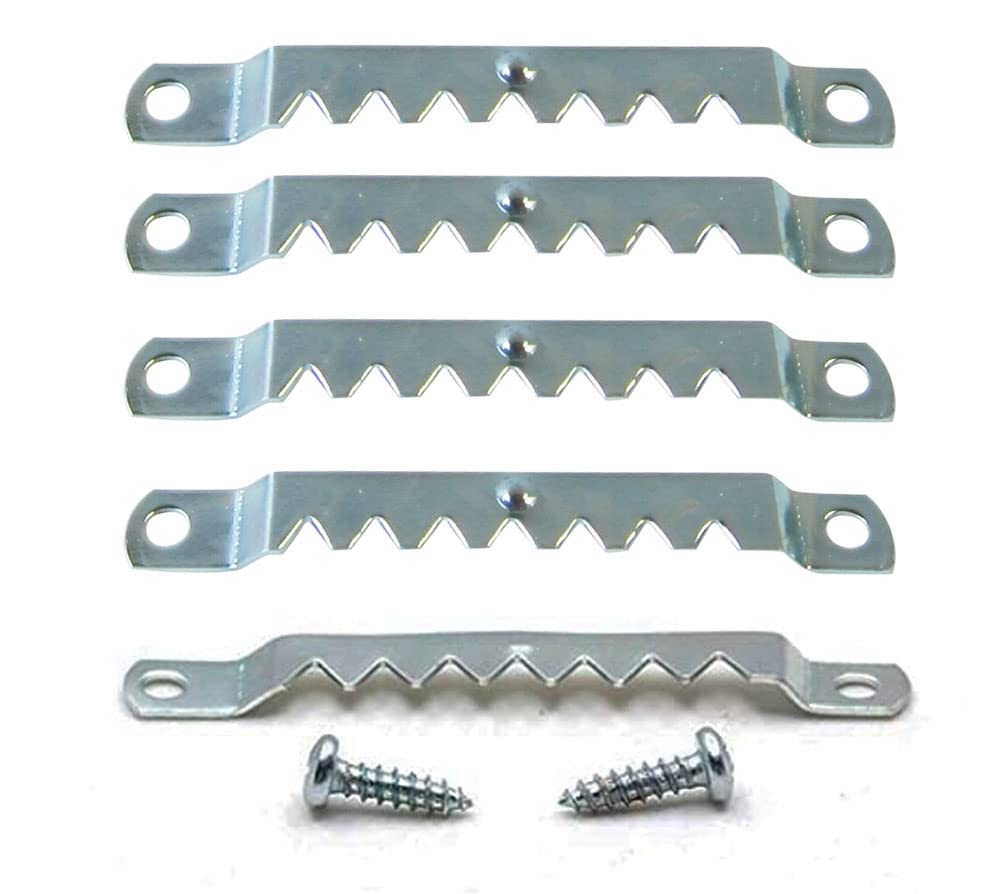 Photo 1 of 10 Pack Large Sawtooth Picture Hangers with Screws for Canvas - Steel with Zinc Finish - Silver