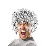 Amscan Fun Party Wig Costume, Silver
