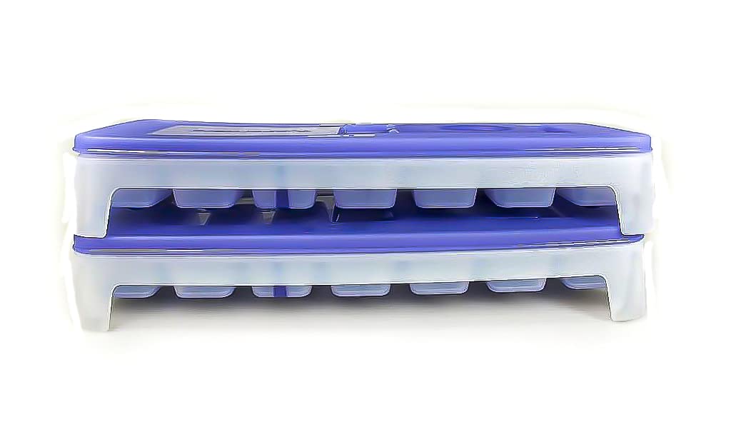 Tupperware D52 Cool Cubes purple white 2x 30834
