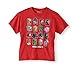 Mojang Minecraft Boys' Short Sleeve Mini Mob Graphic T-Shirt,Red,8