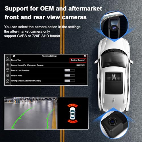 PEMP Linux Screen for BMW 3 Series F30 X1 F48 2017-2019 Evo ID6, Support CarPlay and Android Auto Wireless Using OEM Bluetooth Call and Music Function