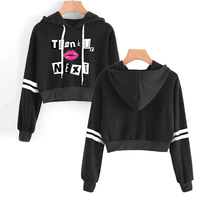 MR.YATCLS Ariana Grande Hoodie - Frauen 3D Print Kurzarm-Kapuzenpullover - Mode Lässig Pullover Sweatshirt