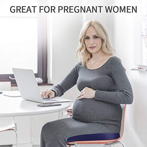 Winjoy Seat Cushion, 100% Memory Foam Chair Pad. Orthopedically Designed for Sciatica/Coccyx/Tailbone, Lower Back Pain Relief. Ideal for Home/Office Chair/Wheelchair/Car