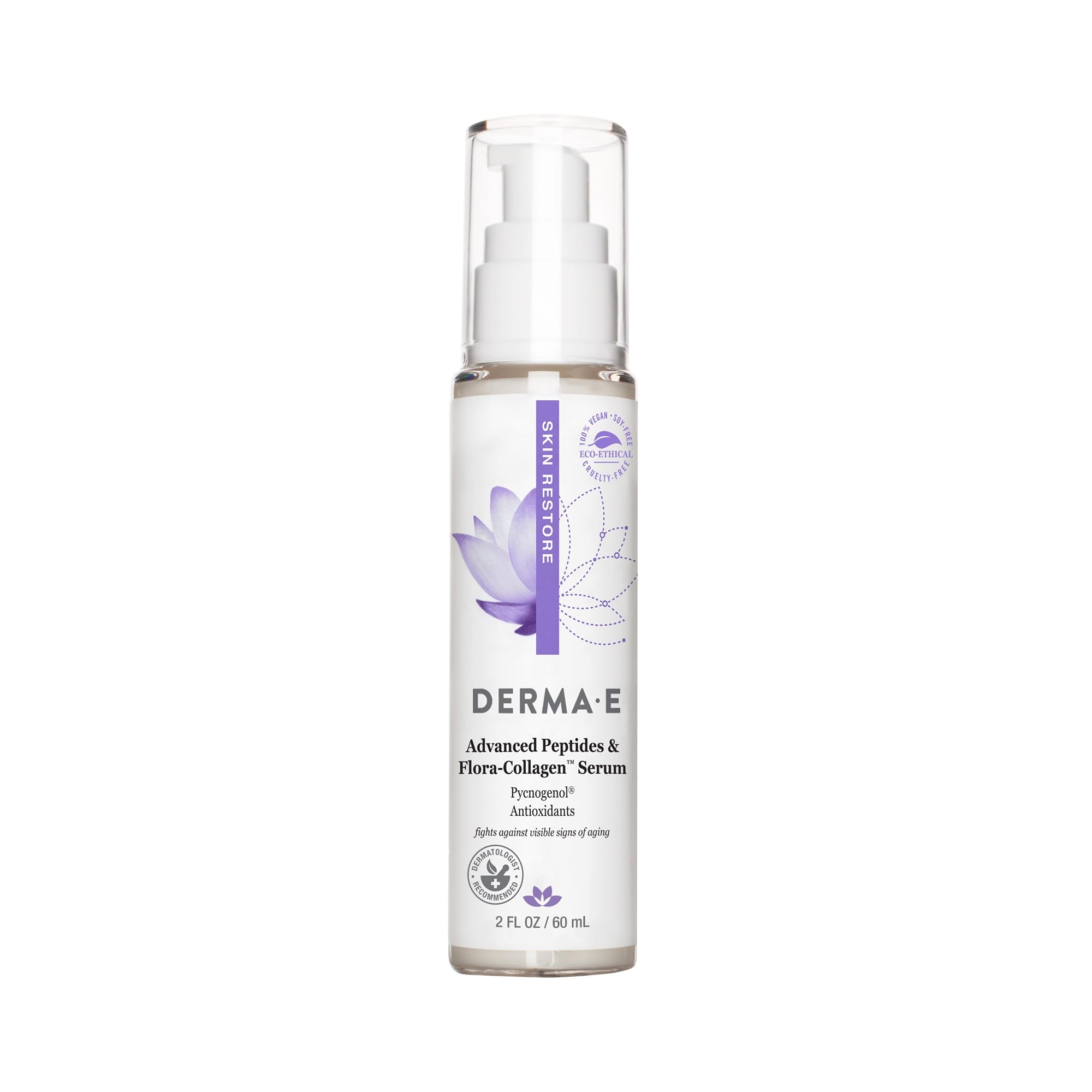 DERMA E Advanced Peptides and Collagen Serum, 2fl oz