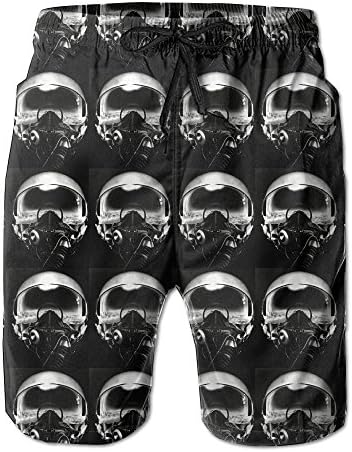 Summ Astronaut Helmet Men Summer Beach Boardshorts