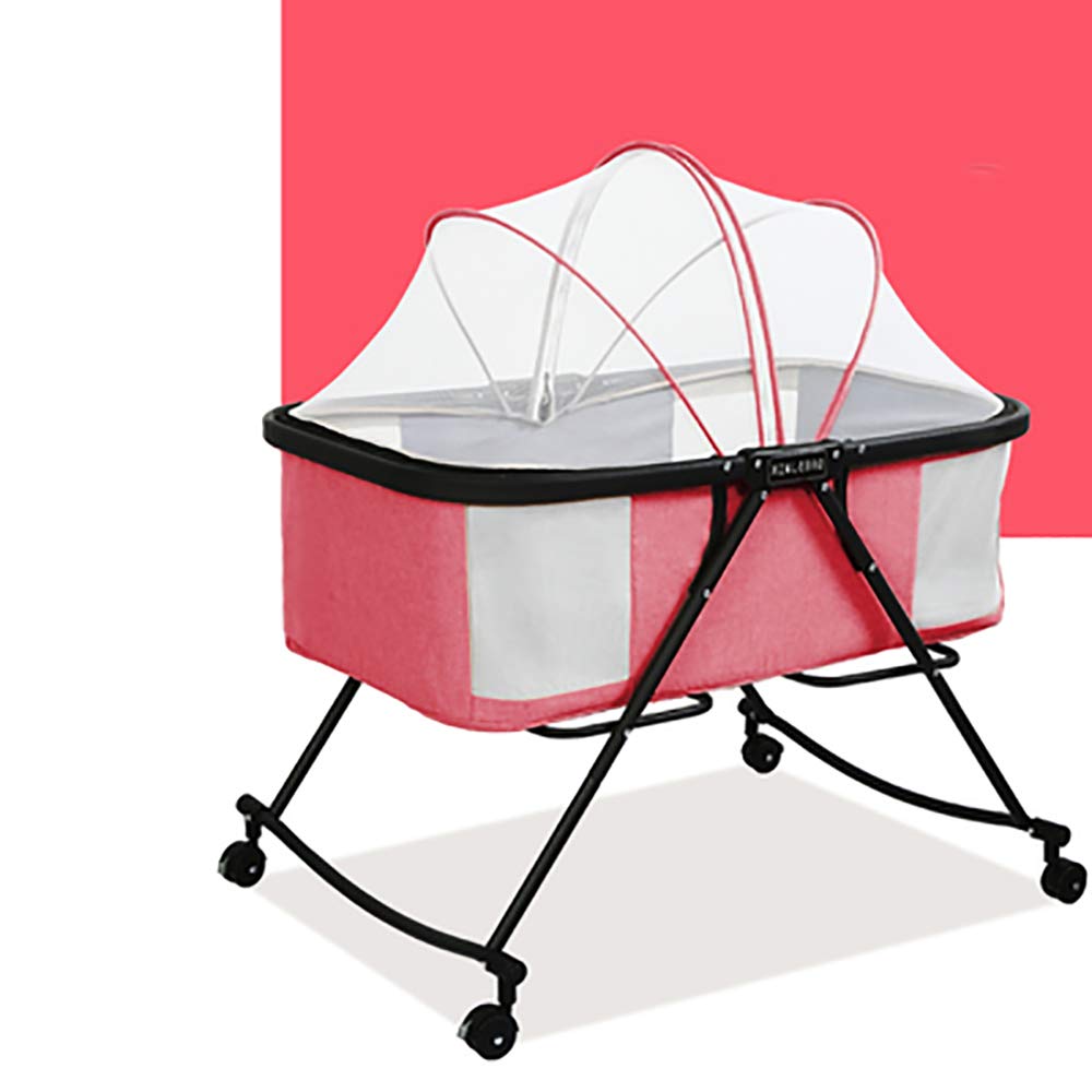 foldable crib on wheels