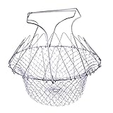Foldable Steam Rinse Strain futuristic Cosy Fry Chef Basket Strainer Kitchen Cooking Tool