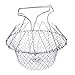 Foldable Steam Rinse Strain futuristic Cosy Fry Chef Basket Strainer Kitchen Cooking Tool