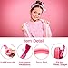 JIEDING Kids Headphones,3.5mm Jack 85dB Volume Limited Stereo Wired Children’s Headphones Over Ear Headsets(Pink)thumb 2