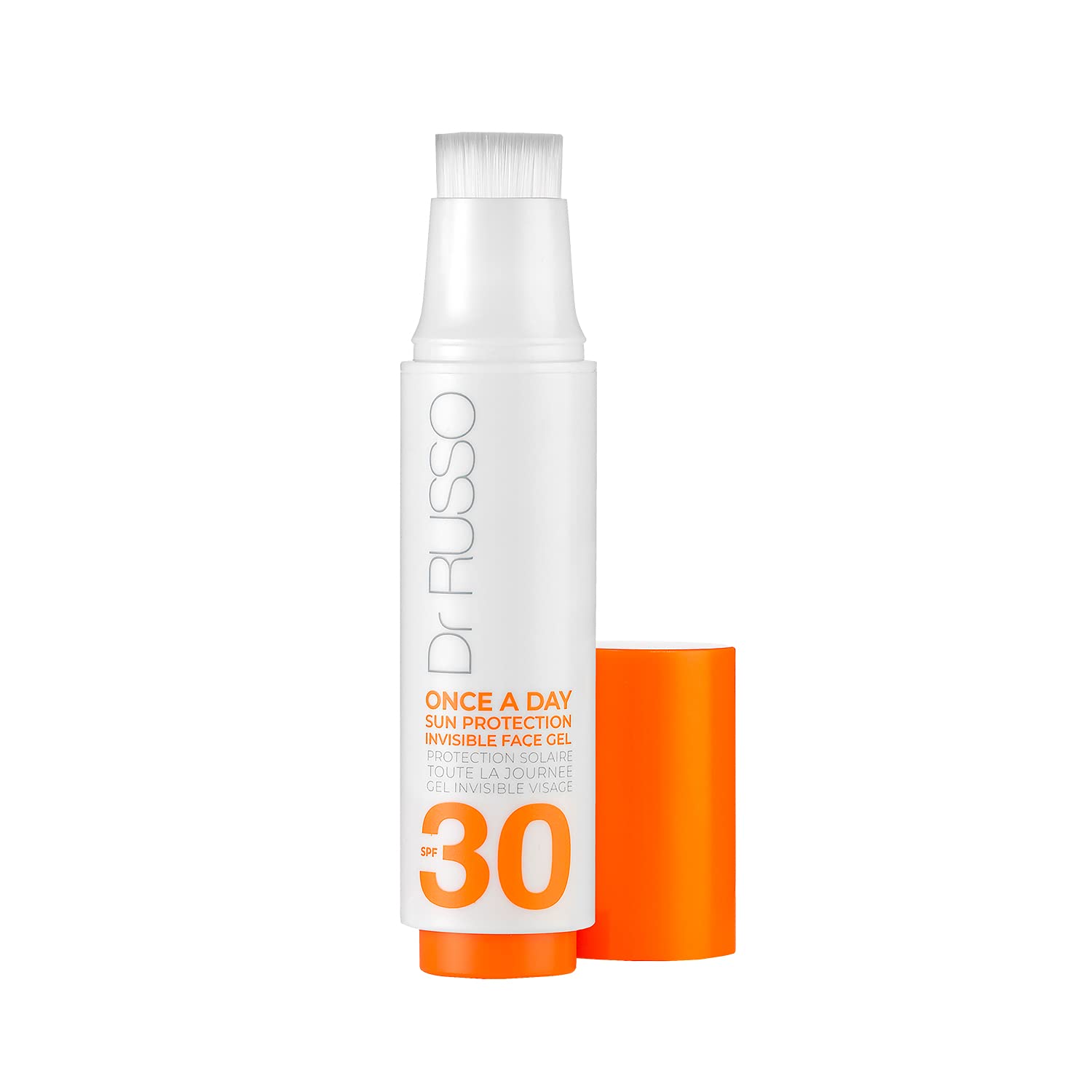 Dr Russo SPF Expert Invisible Face Gel with Click Brush applicator, SPF 30 Sunscreen, UVA + UVB, PA ++++, Long Lasting Protection (up to 12 hrs), 15ml